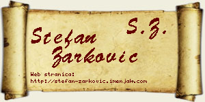 Stefan Žarković vizit kartica